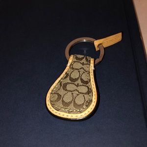 Coach Leather Keychain